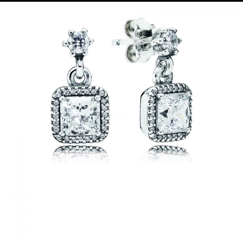 PANDORA AUTHENTIC TIMELESS ELEGANCE DROP EARRING